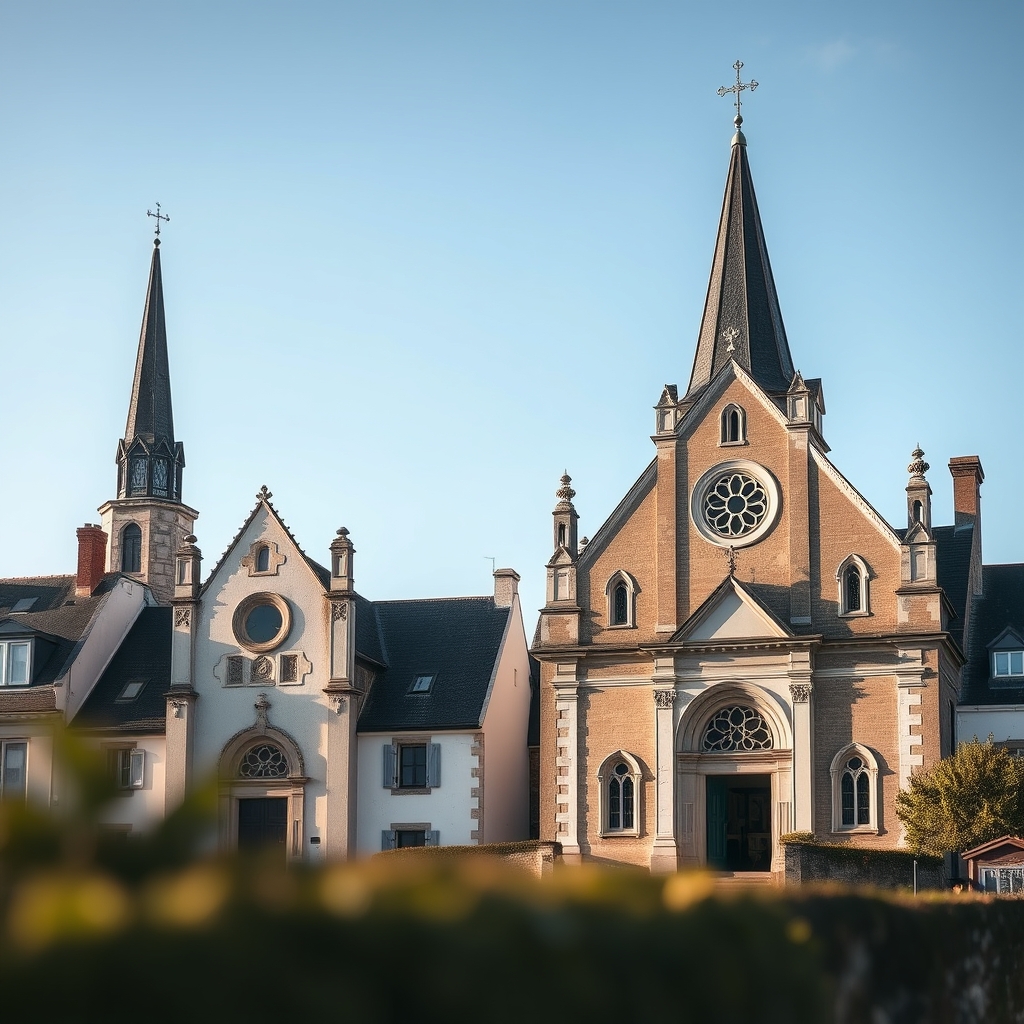 Comparatif des églises de Concarneau · Eglises de Concarneau